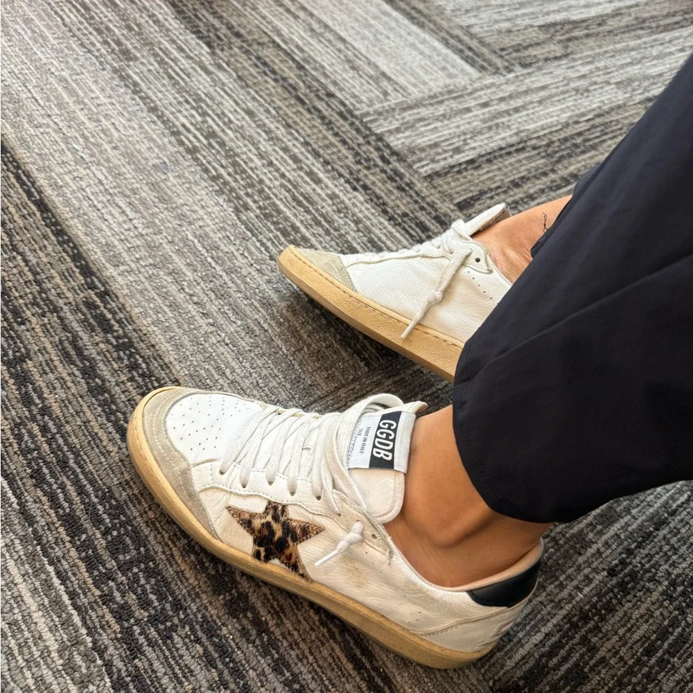 Golden Goose Ball-Star Animal Print Sneakers (size 38) - Picture 12 of 15